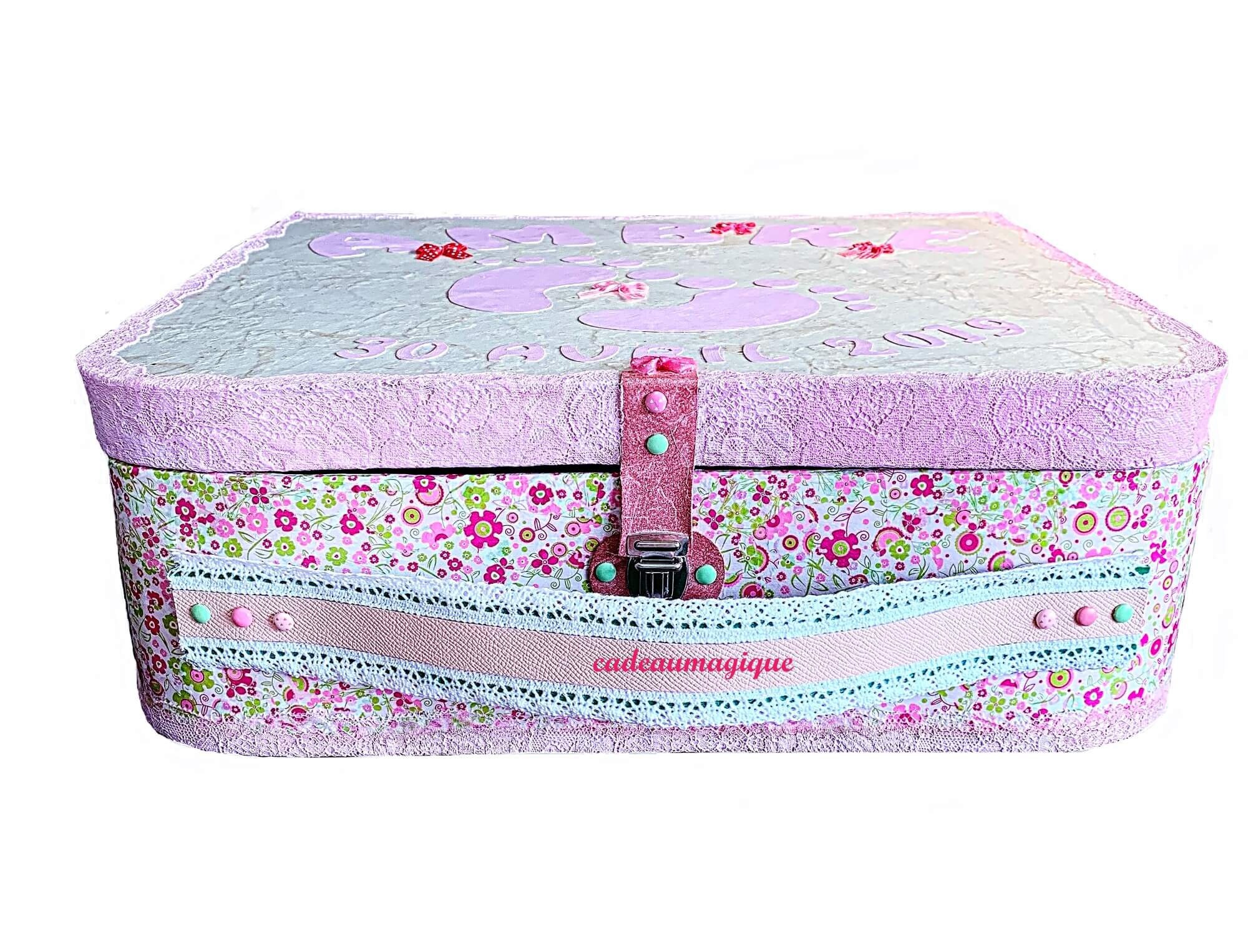 Large Vintage Cardboard Suitcase Baby Shower Decoration Etsy Canada