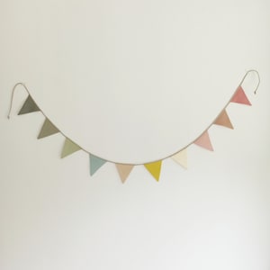 Linen Bunting Banner: Custom Nursery & Party Garland
