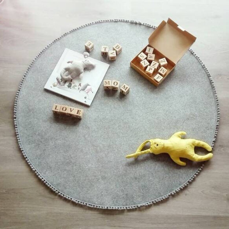 Wool Felt Rug. Rug Wool. Modern Wool Rug. Etsy