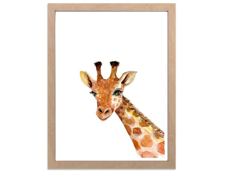 Animal Set Watercolour Art Prints / Set of 3 / Safari Home | Etsy