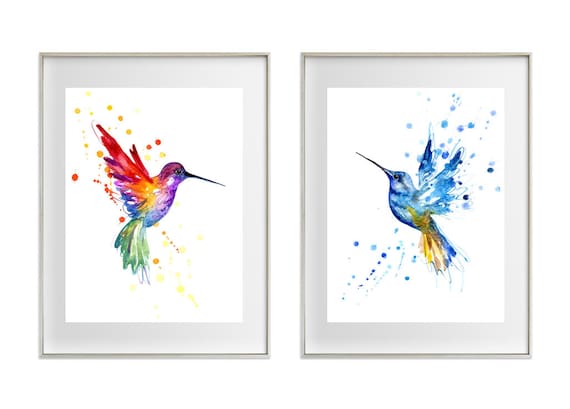 Pareja de colibríes impresiones de arte impresión de la - Etsy México Pareja de colibríes impresiones de arte impresión de la - Etsy México