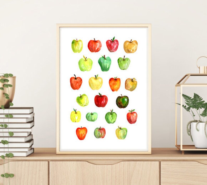 Home Decor Apples Sign Kitchen Wall Decor Apple Collector Fall