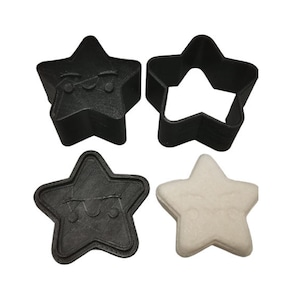 3-teilige 3D Smiling Star Mold für Badebombe oder festes Shampoo