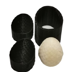 3-teilige 3D Dracheneiform für Badebombe oder Festes Shampoo