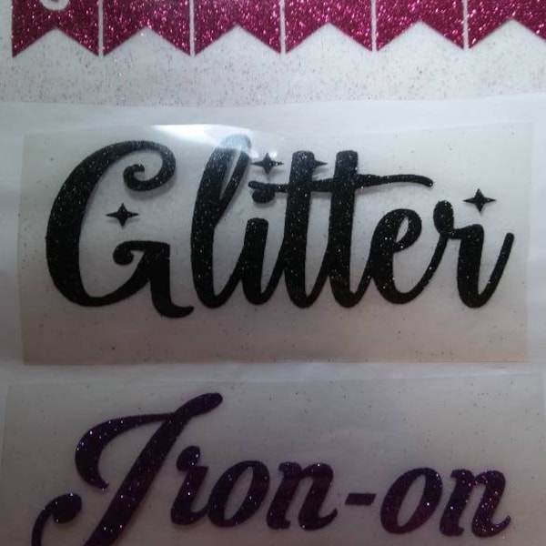 Glitter Iron On Etsy