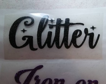 Custom Glitter Iron on Transfers- custom iron on transfers-glitter iron on