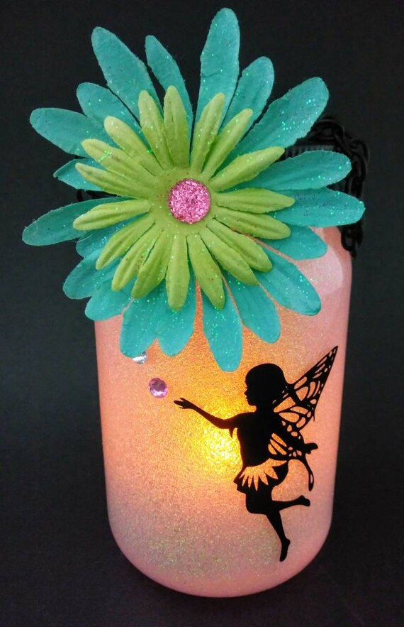 Glitter Fairy Jar glitter jar fairy light fairy decor Etsy