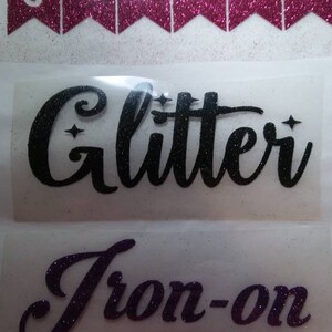 Custom Glitter Iron on Transfers custom iron on transfers-glitter iron on image 8