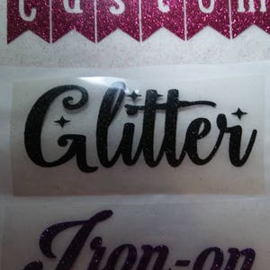 Custom Glitter Iron on Transfers custom iron on transfers-glitter iron on image 9
