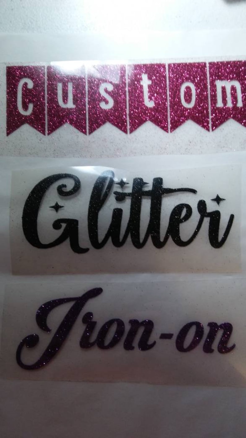 Custom Glitter Iron on Transfers custom iron on transfers-glitter iron on image 9