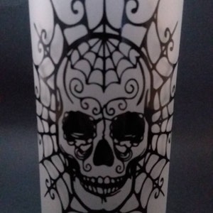 Skull Wine Bottle Light Halloween Decor skull decor Gothic decor image 6