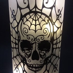 Skull Wine Bottle Light Halloween Decor skull decor Gothic decor image 4