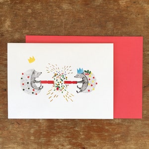 Hedgehogs' Colourful Christmas Original illustration by Nana Sakata image 1