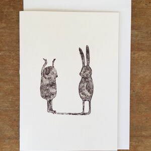 Bunny me Grußkarte / Einladungskarte - Original Illustration von Nana Sakata