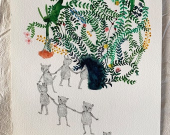 Into the wild - Original illustration by Nana Sakata