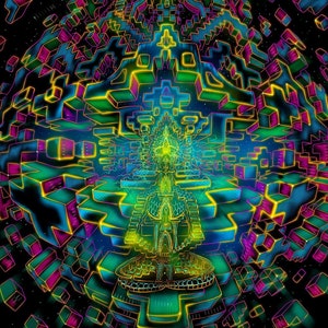 Psychedelic Shamanic Art Visionary Art Painting Healing Spiritual Art ...