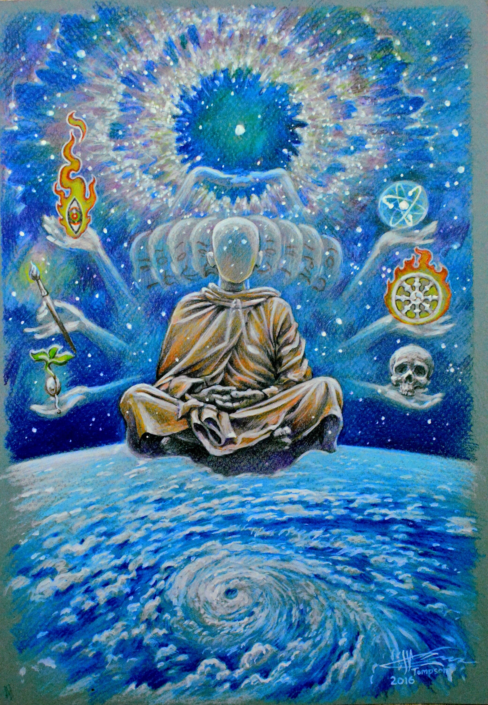 Psychedelic Buddha - Etsy