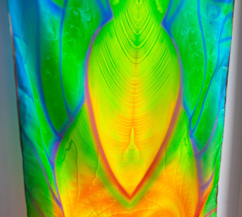 UV active Neon Shawl , Psychedelic Accessories image 3