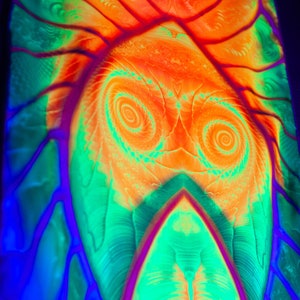 UV active Neon Shawl , Psychedelic Accessories image 8