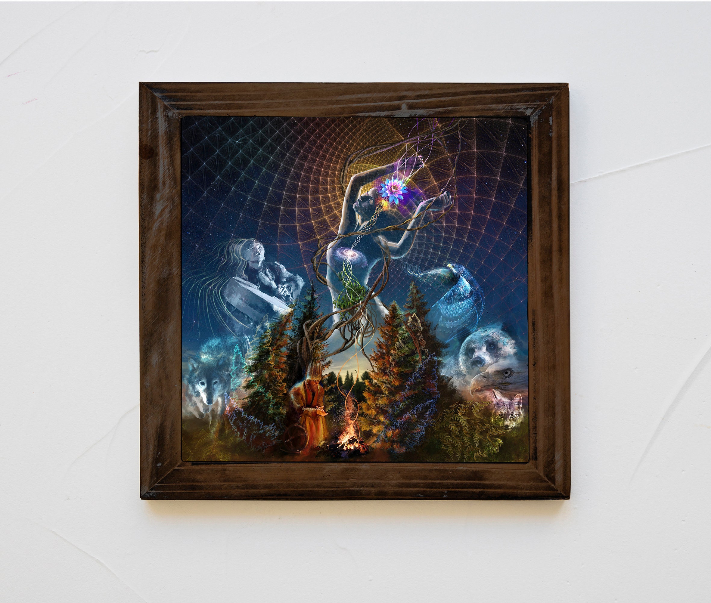 Psychedelic Shamanic Art | Visionary Art Painting | Healing Spiritual ...