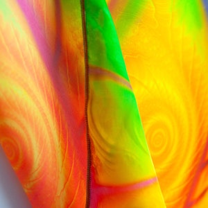 UV active Neon Shawl , Psychedelic Accessories image 7