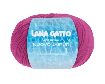 Gomitolo 100% Cotone Makò, Lana Gatto Linea Nuovo Jaipur - Tonalità Rosa e Viola