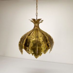 Brutalist Brass Suspension by Svend Aage Holm Sørensen 1960 - Brutalist Brass Suspension by Svend Aage Holm Sørensen