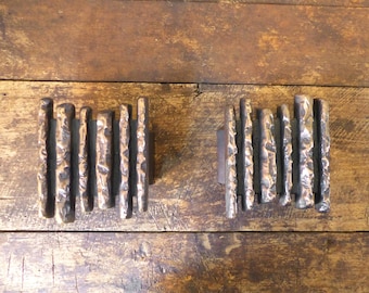 Alpan bronze brutalist door handles