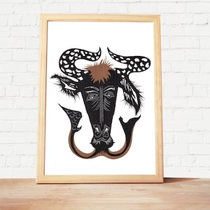 Original lithograph Jean Lurçat “Mermaid Bull of Aden”