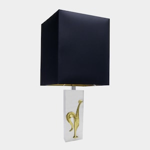Vintage-Tischlampe aus Chrom mit Hahn