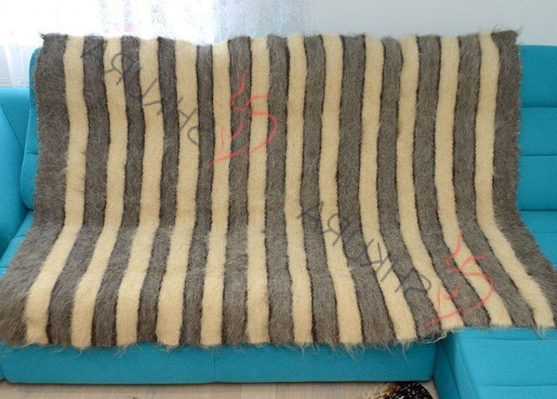 Warm Wool Blanket Large Adult Thick Blanket XXXL Natural Throw Etsy