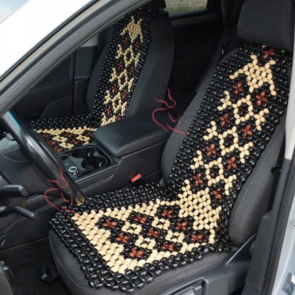 Beaded Car seat cover set of 2 for men Car accessory seat Etsy