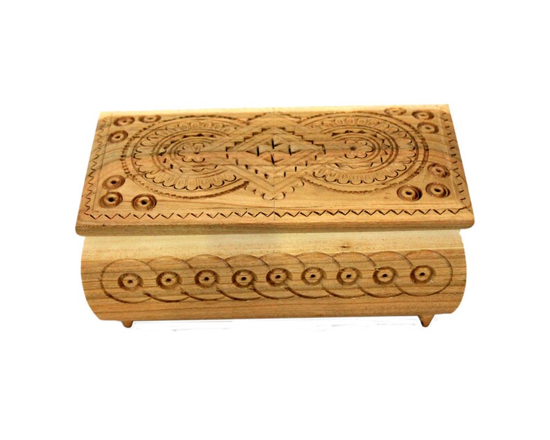 Wooden box carved Wooden jewelry box Handmade Small wooden box Wedding box carving Wood box Wooden crate Wooden chest Wedding gift for woman