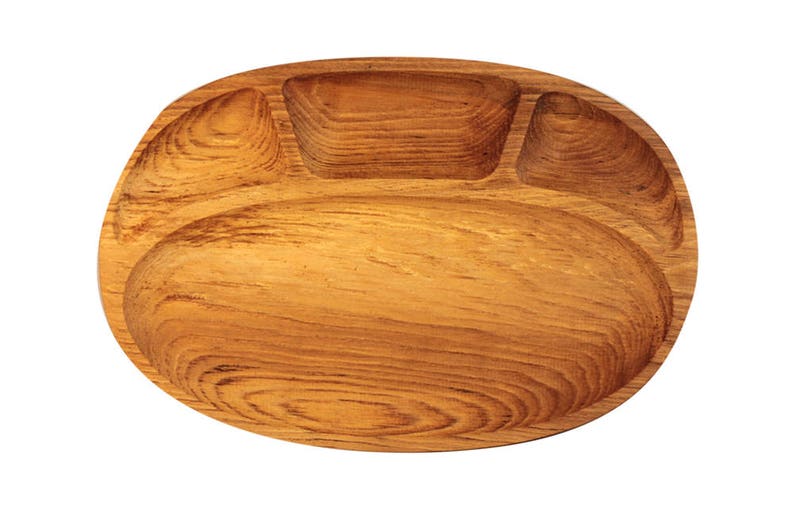 Handgefertigte Holz Platte Servierplatte mit Trennwänden die | Etsy