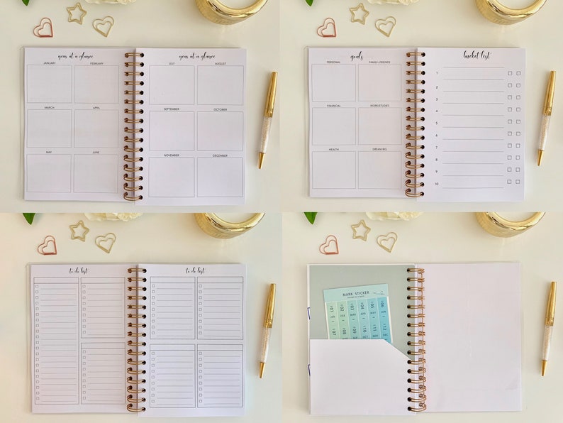 Monthly Planner Notebook 20232024 Planner No Weekly Etsy UK