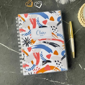 2026 Wochenplaner - Personalisierter Tagebuch - Life Planner - Tab Stickers & Büroklammer