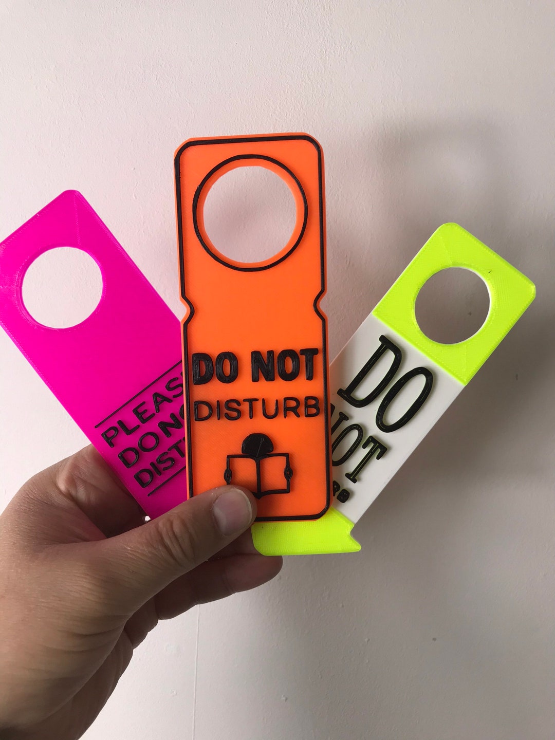 Personalised Plastic Door Hanger Custom 3D Dual Colour Do Etsy