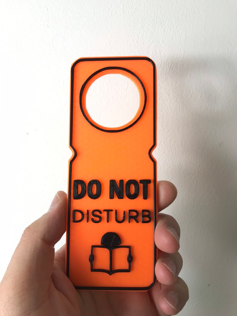 Personalised Plastic Door Hanger Custom 3D Dual Colour Do Etsy