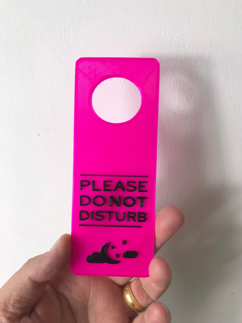 Personalised Plastic Door Hanger Custom 3D Dual Colour Do Etsy