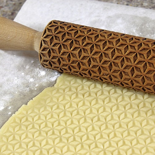 SALE Embossing Rolling Pins Laser Engraved Embossed Etsy