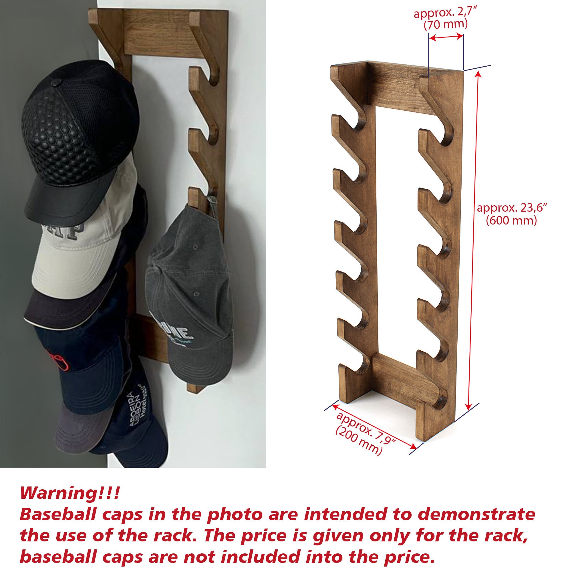 Rack Ideas Coat Rack Baseball Cap Holder For Wall Hat Rack For