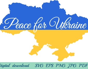 Ukrainian Sellers, Peace For Ukraine, Stop War, SVG, EPS, Russia, JPG, Png, Pdf, Instant Download Digital File