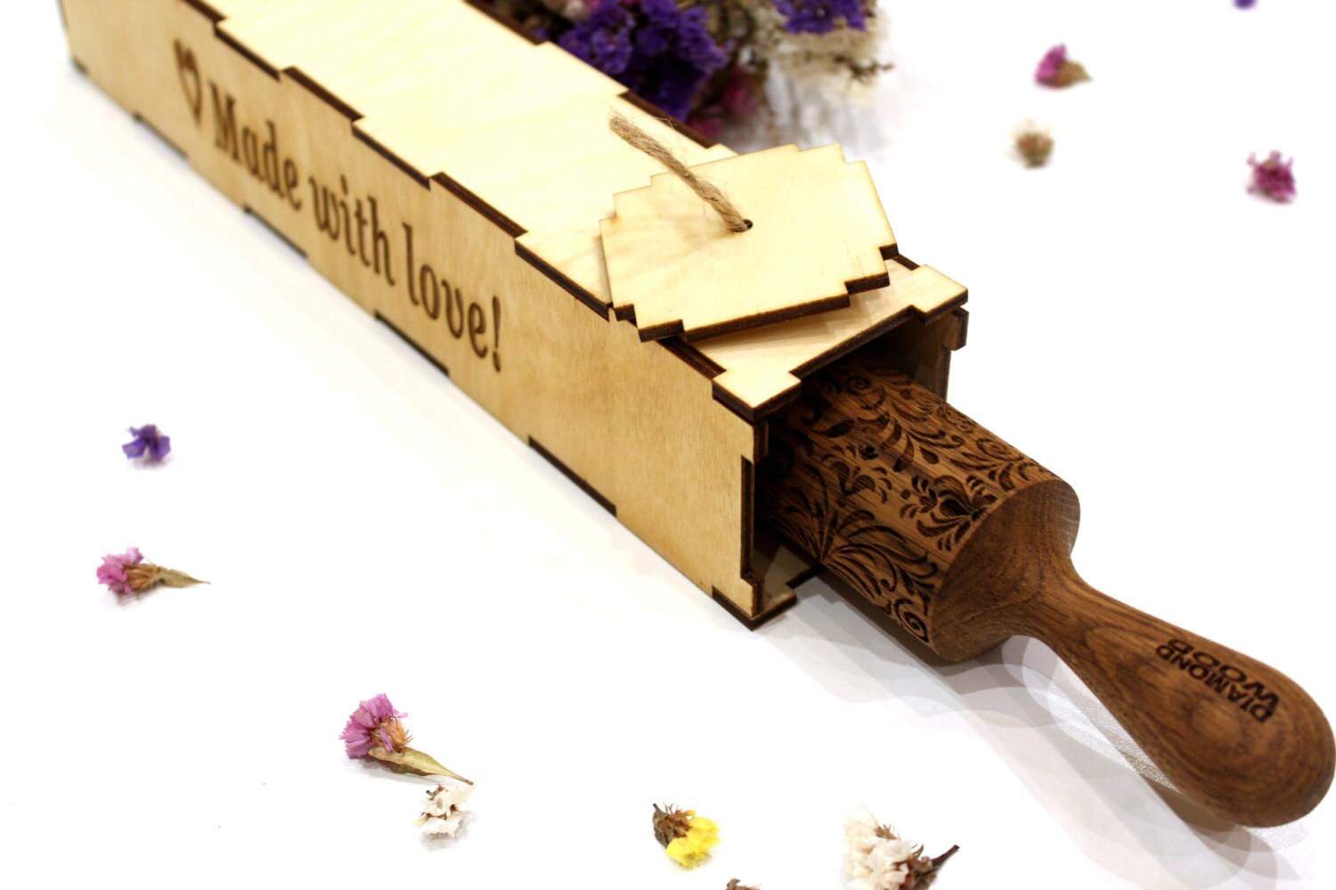 Gift Box for Middle Rolling Pin Wrap Gift Package for Etsy