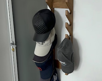 Rack Ideas Baseball Cap Holder For Wall Hat Organizer For 12 Baseball Caps,  Solid Wood Hat Hanger