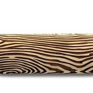 Wood Texture Embossed Rolling Pin, Clay Stamp, Pottery Roller, Ceramic Tool, Christmas Gift, Textured Cookie image 5
