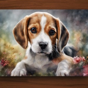 Beagle card set group 1. Watercolor dog note cards. Dog, animals. blank note cards . folded stationery stationary set