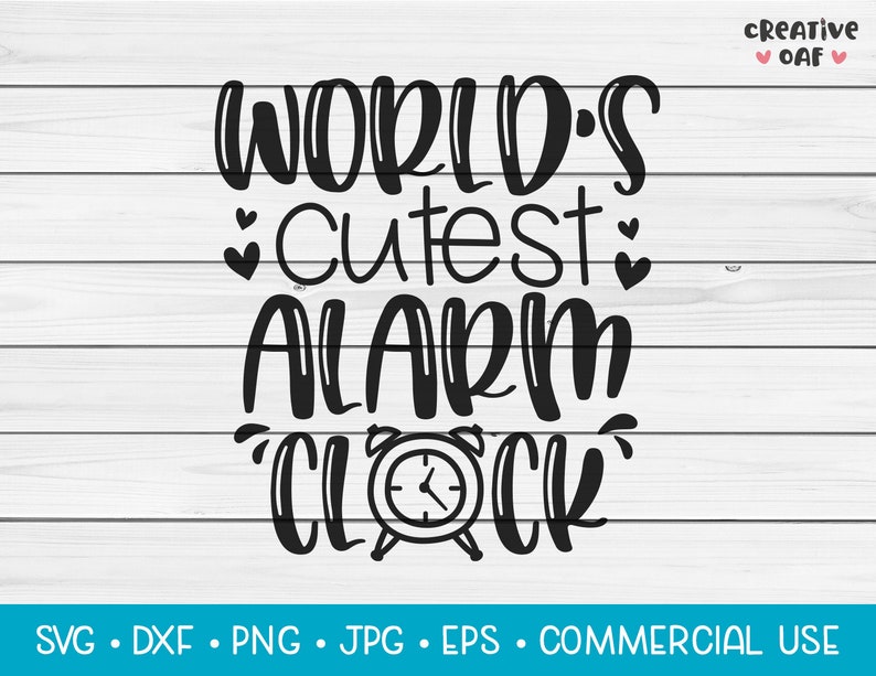 World's Cutest Alarm Clock SVG Vector Cutting File. Cute Etsy