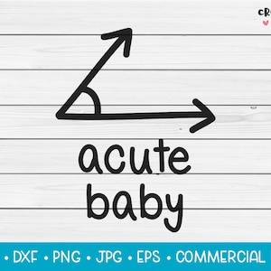 Archivo agudo de corte vectorial bebé / SVG. Lindo bebé divertido recién nacido matemáticas citar frase de juego. Descarga instantánea