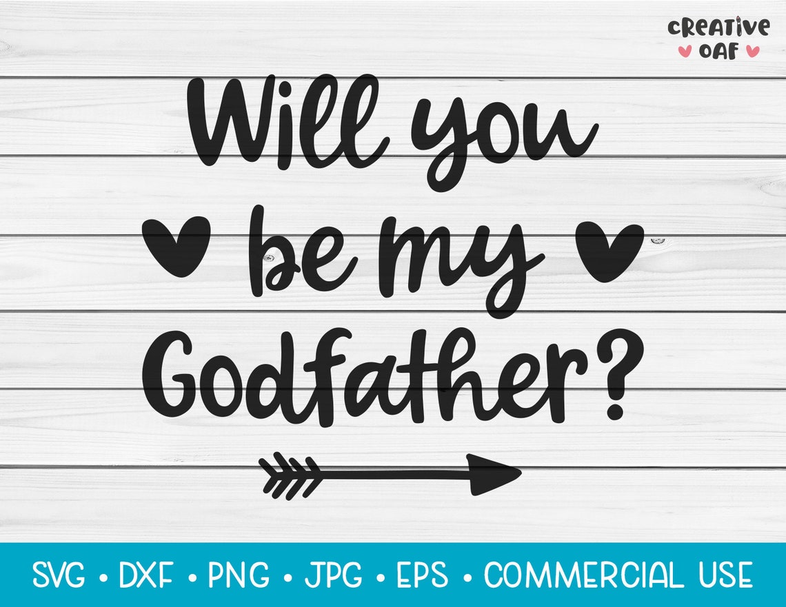 Will You Be My Godfather SVG Vector Cutting File. Cute Baby - Etsy Canada