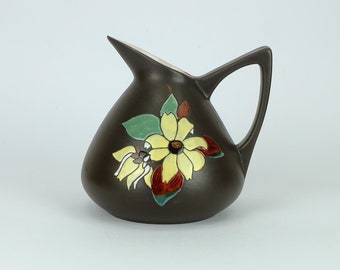 marei keramik mid century 1950s VASE with floral decor model 48 19